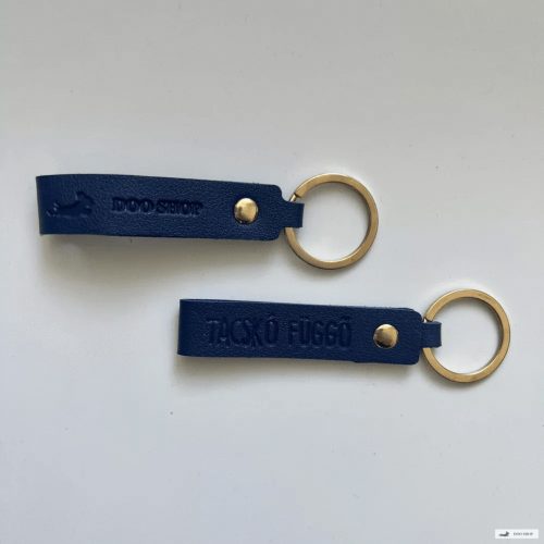 Doo Shop kulcstartó Kék - 'Tacskó függő'' felirattal