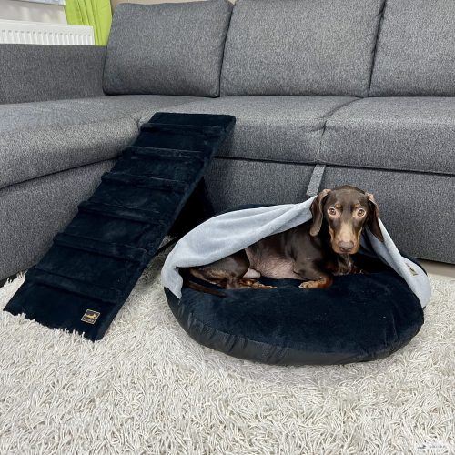 Fekete kicsi (30 cm széles) rámpa szett egyedi hímzéssel