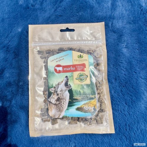 Marhahús tréning snack mini, 100g, Teomann